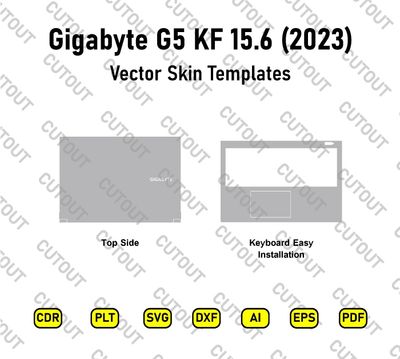 Gigabyte G5 KF 15.6 Vector Skin Cut Files