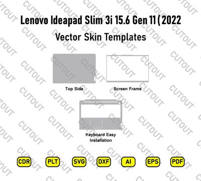 Lenovo Ideapad Slim 3i 15.6 Gen 11 2022 Vector Skin Cut Files.rar