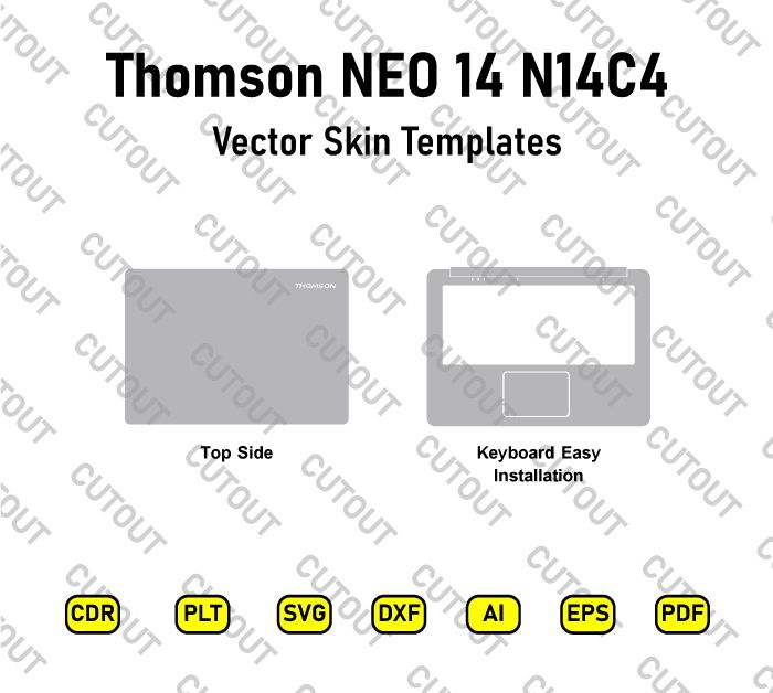 Thomson NEO 14 N14C4WH Vector Skin Cut Files