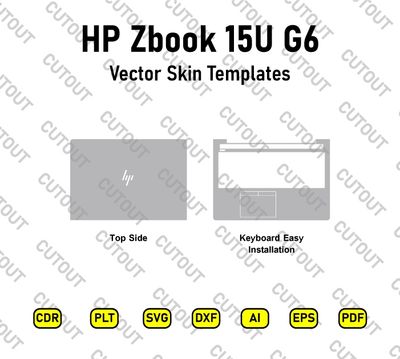 HP Zbook 15U G6 Vector Skin Cut Files