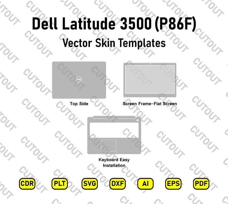 Dell Latitude 3500 (P86F) Vector Skin Cut Files