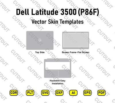 Archivos de corte vectorial para Dell Latitude 3500 (P86F)