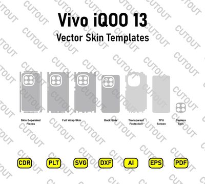 ​Archivos de corte vectorial para Vivo iQOO 13
