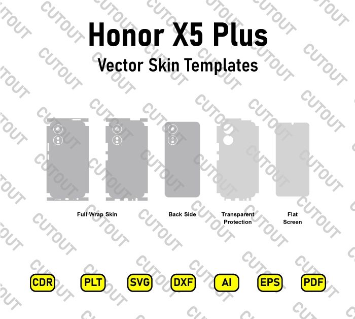 Honor X5 Plus Vector Skin Cut Files