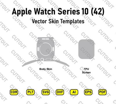 Apple Watch Series 10 42 mm Vector Skin Cut Files