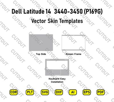 Dell Latitude 14 3440-3450 (P169G) 2023 Vector Skin Cut Files