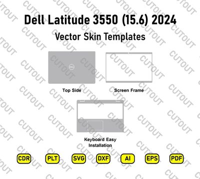 Dell Latitude 3550 15.6 2024 Vector Skin Cut Files