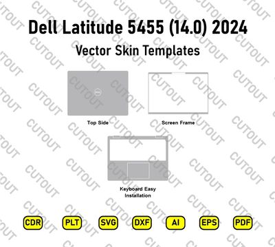 ​Dell Latitude 5455 14.0 2024 Vektor-Skin-Schnittdateien