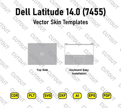 Dell Latitude 7455 14.0 2024 Vector Skin Cut Files