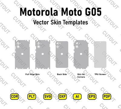 ​Motorola Moto G05 Vektor-Skin-Schnittdateien