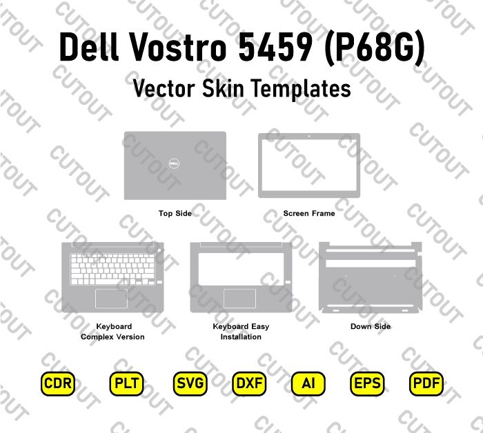 Dell Vostro 5459 (P68G) Vector Skin Cut Files