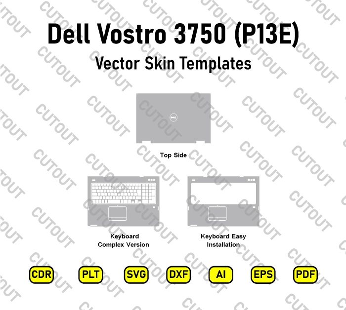 Dell Vostro 3750 (P13E) Vector Skin Cut Files