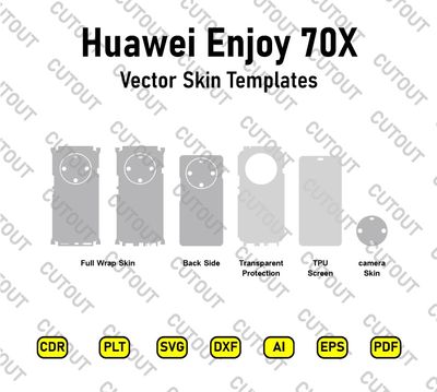 Huawei Enjoy 70X Vector Skin Cut Files