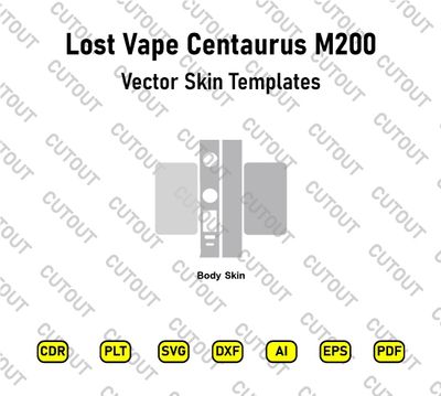 Lost Vape Centaurus M200 Vector Skin Cut Files