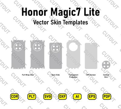 Honor Magic 7 Lite Vector Skin Cut Files