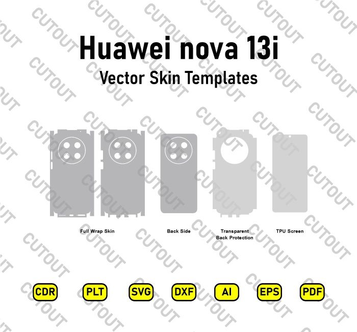 Huawei nova 13i Vector Skin Cut Files