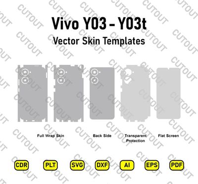 Vivo Y03 4G-Y03t Vector Skin Cut Files