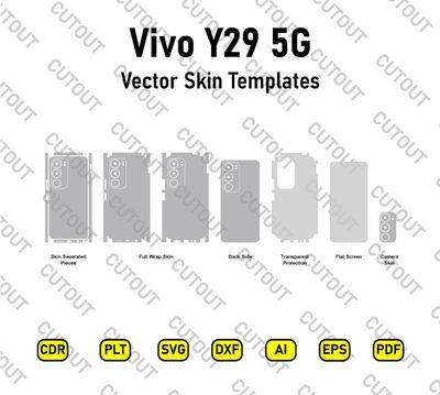 Vivo Y29 5G Vector Skin Cut Files