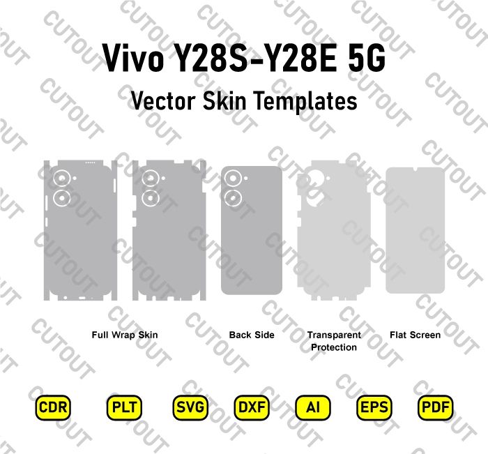 Vivo Y28S/Y28E 5G Vector Skin Cut Files