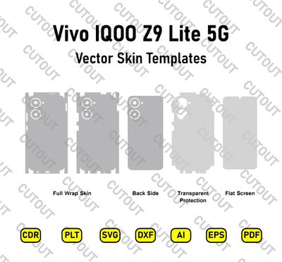 ​Vivo IQOO Z9 Lite 5G Vektor-Skin-Schnittdateien