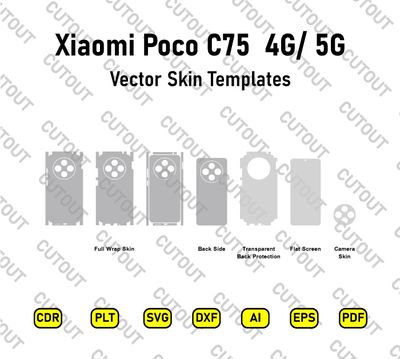 Xiaomi Poco C75 4G-5G Vector Skin Cut Files