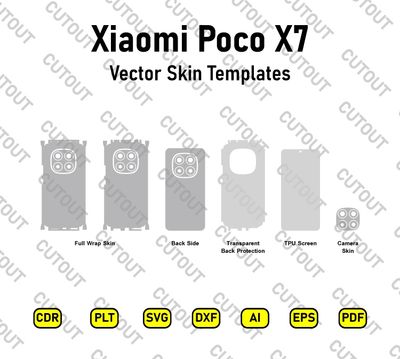 Xiaomi Poco X7 Vector Skin Cut Files