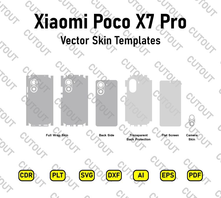 Xiaomi Poco X7 Pro Vector Skin Cut Files