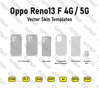 ​Archivos de corte vectorial para Oppo Reno13 F 4G-5G
