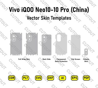 ​Archivos de corte vectorial para la carcasa del Vivo iQOO Neo10-10 Pro (China)