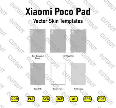 Xiaomi Poco Pad Vector Skin Cut Files