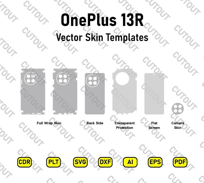 Oneplus 13R Vector Skin Cut Files