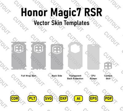 ​Archivos de corte vectorial para Honor Magic7 RSR