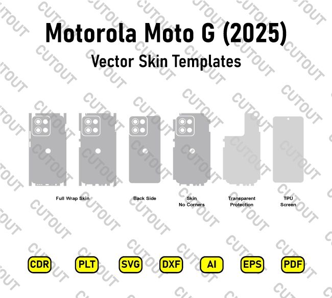 Motorola Moto G (2025) Vector Skin Cut Files