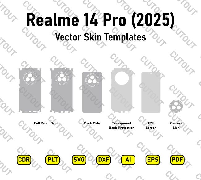 Realme 14 Pro (2025) Vector Skin Cut Files