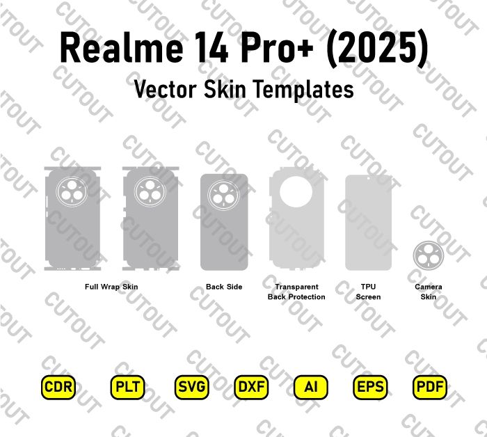 Realme 14 Pro+ (2025) Vector Skin Cut Files