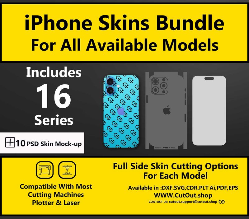 All iPhone Models Cut File Bundle