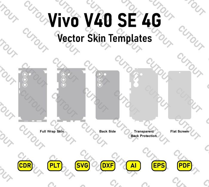 Vivo V40 SE 4G Vector Skin Cut Files