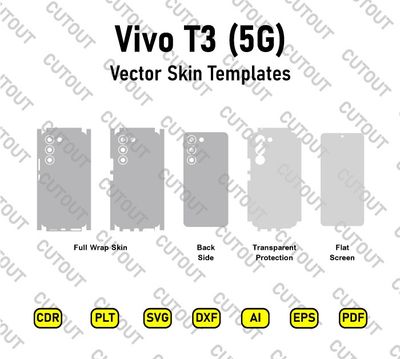 Vivo T3 5G Vector Skin Cut Files