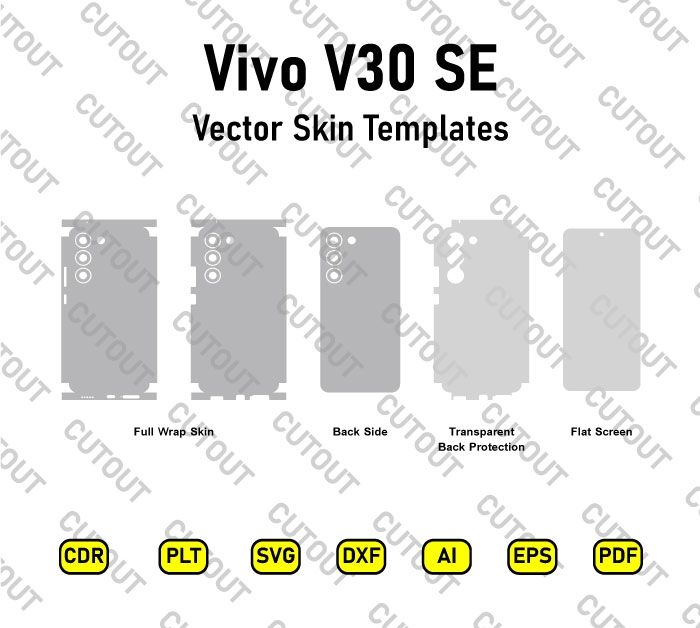 Vivo V30 SE Vector Skin Cut Files