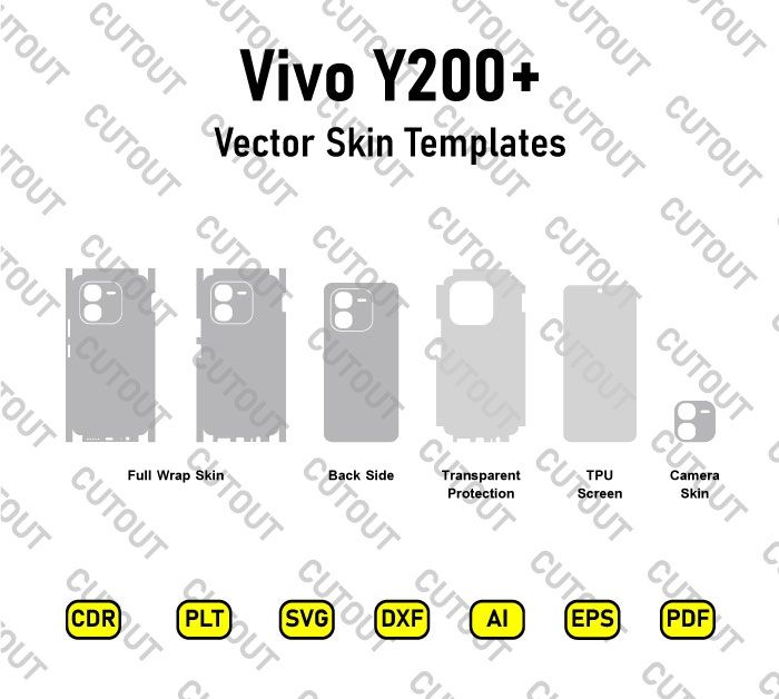 Vivo Y200+ Vector Skin Cut Files