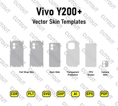 Vivo Y200+ Vector Skin Cut Files