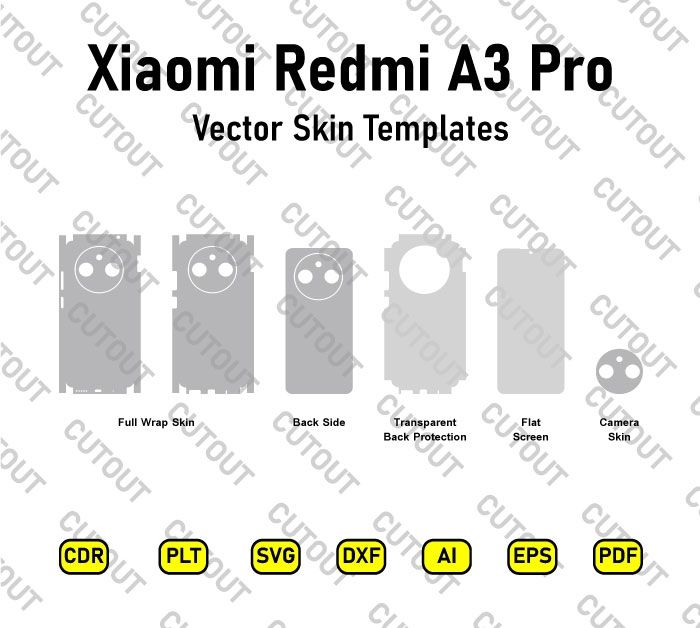 Xiaomi Redmi A3 Pro Vector Skin Cut Files