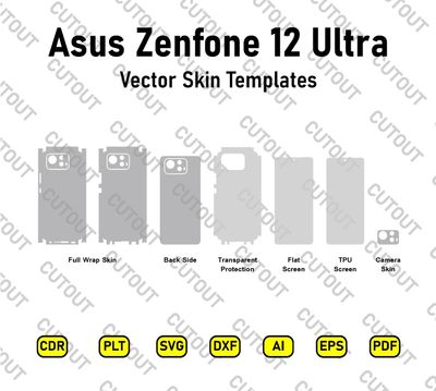 Asus Zenfone 12 Ultra Vector Skin Cut Files