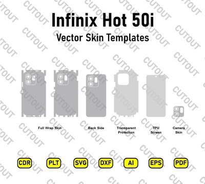 Infinix Hot 50i Vector Skin Cut Files