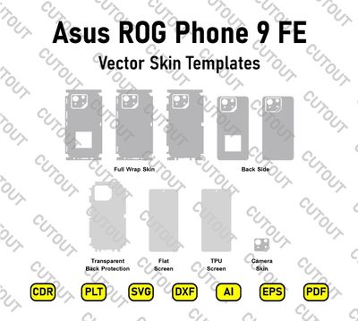 Asus ROG Phone 9 FE Vector Skin Cut Files