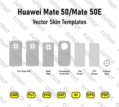 Huawei Mate 50-Mate 50E Vector Skin Cut Files