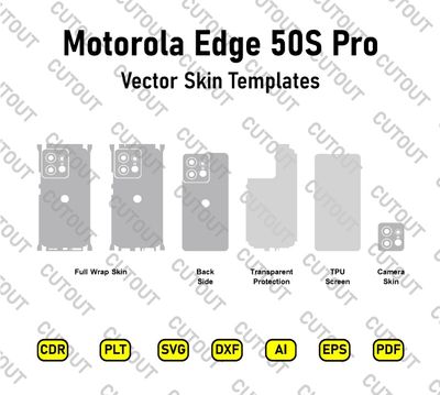 Motorola Edge 50S Pro Vector Skin Cut Files