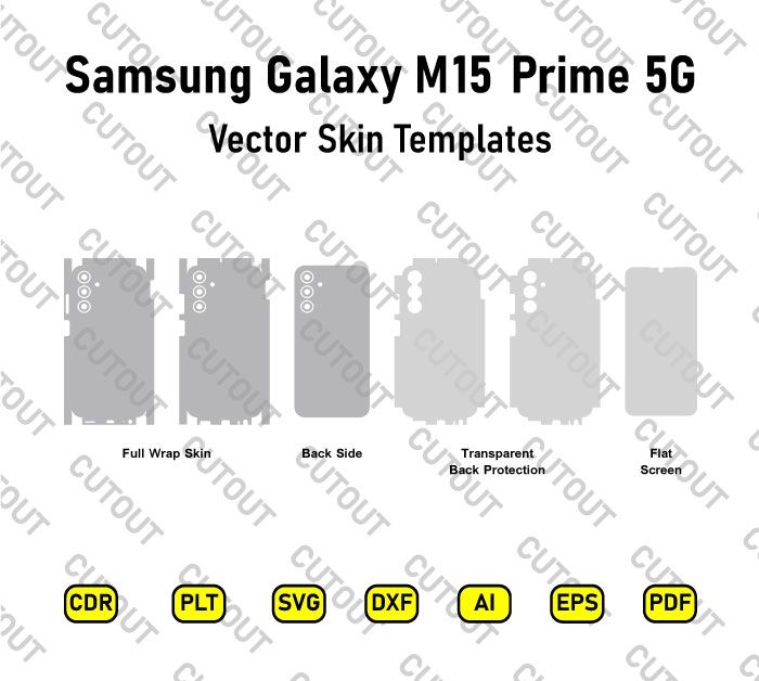 Samsung Galaxy M15 5G Prime Vector Skin Cut Files