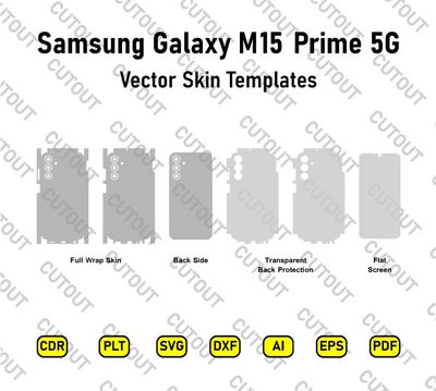 ​Archivos de corte de skin vectorial para Samsung Galaxy M15 5G Prime