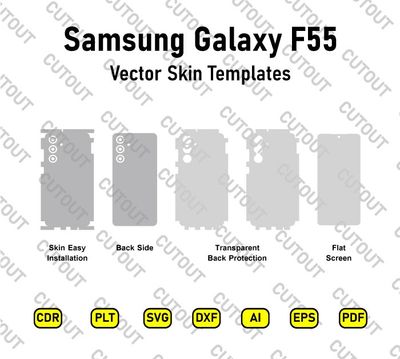 Samsung Galaxy F55 Vector Skin Cut Files